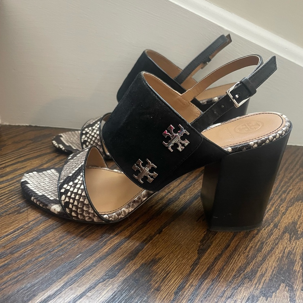 Tory Burch Leather & Suede Sandals (11) - Picture 9 of 11